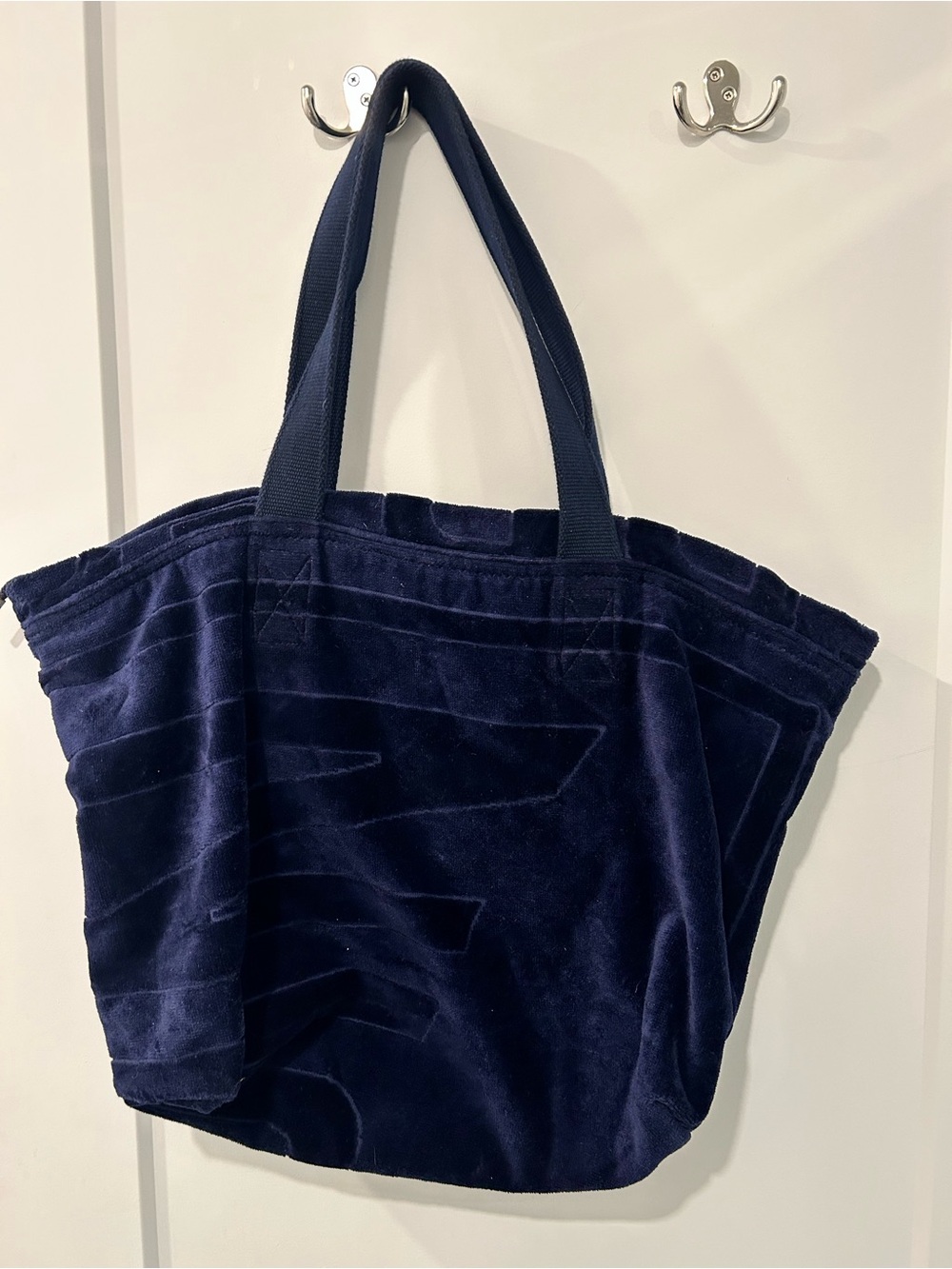 Vilebrequin Navy Velvet Tote beach bag